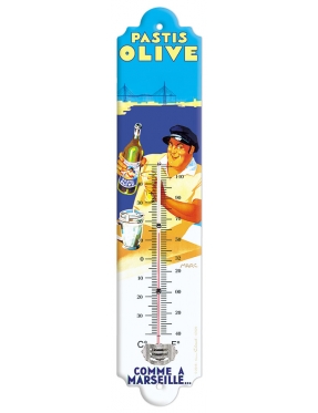 Thermomètre PASTIS OLIVE - PASTIS MARSEILLE