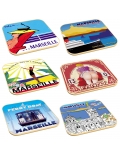 Sous verres déco Marseille - fanny