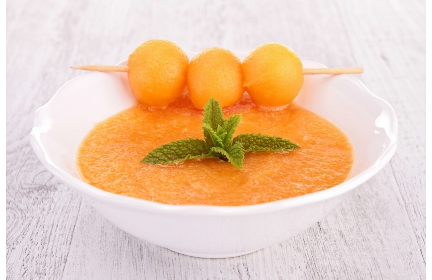 Soupe glacée de Melon Parfumée au Pastis La Pastisserie